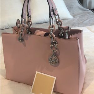 Michael Kors Cynthia Satchel PINK
